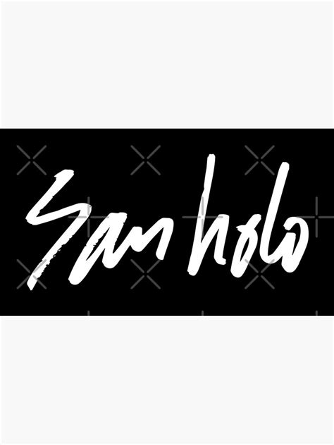 San Holo Text V1 Poster For Sale By Thesouthwind Redbubble