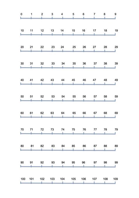 Open Number Line Printable Printable Word Searches