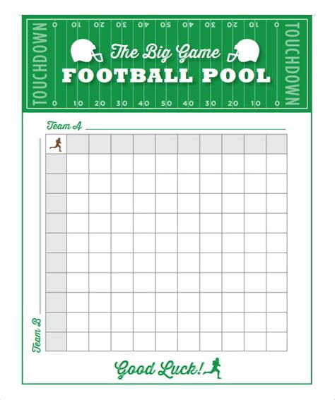 Printable Football Pool Template