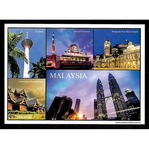 Malaysia Postcard Kuala Lumpur Tourist Landmark Shopee Malaysia