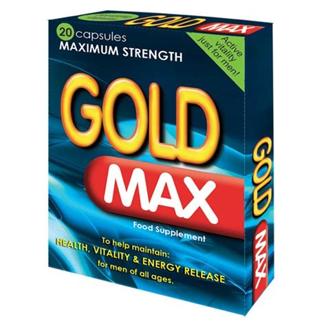 Gold Max Blue 20 X 450mg Pack Male Toys Penis Pills Golden Root