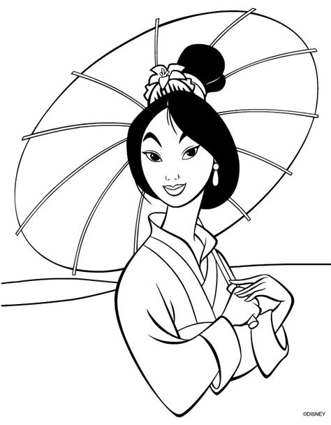 Coloring pages disney princesses with each other# 2063551  . Disneys Mulan free printable coloring pages - Disney ...