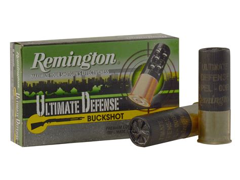 Remington Ultimate Defense Ammo 12 Ga 2 34 00 Buckshot 9 Pellets Case