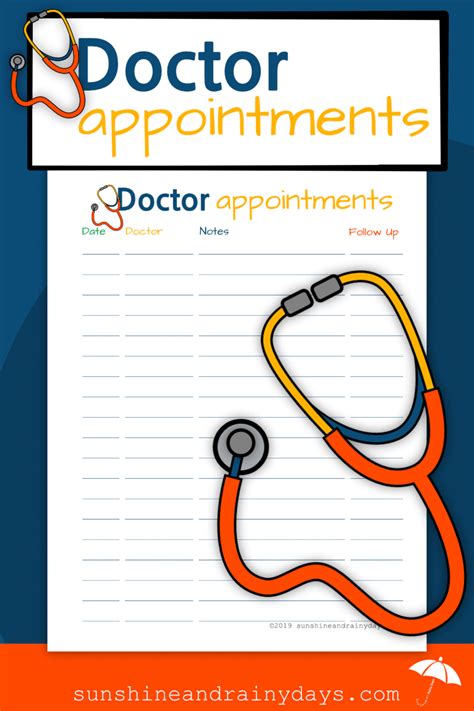 Doctor Appointments Pdf Medical Binder Medical Binder Printables Doctor Appointment