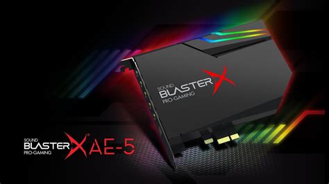 Sound Blasterx Ae 5 Hi Resolution Pcie Gaming Sound Card And Dac With