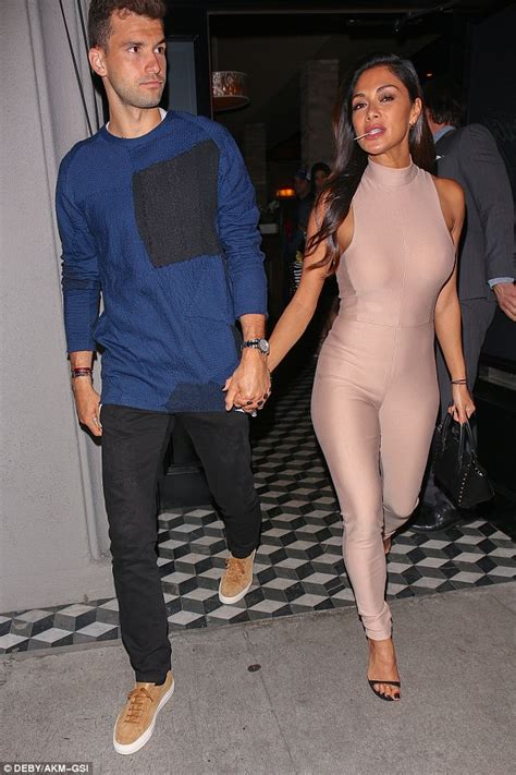 Nicole Scherzinger Rocks Nude Bodysuit On Date Night Daily Mail Online