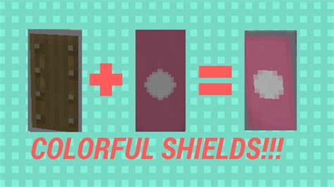 How To Get Colorful Shields In Minecraft Youtube