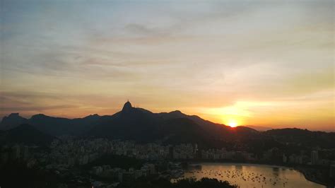 Sunset From Sugar Loaf In Rio De Janeiro Brazil Sunset Favorite