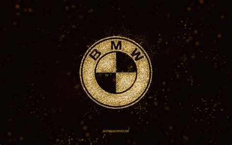 Download Wallpapers Bmw Glitter Logo 4k Black Background Bmw Logo