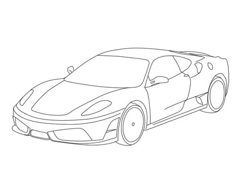 Dessins Gratuits à Colorier Coloriage Ferrari à Imprimer