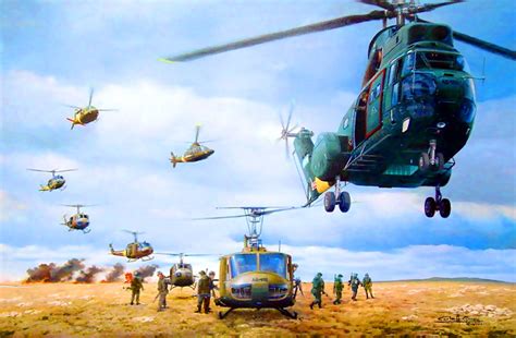Argentinian Helicopters Landing Troops Falklands War Falklands War