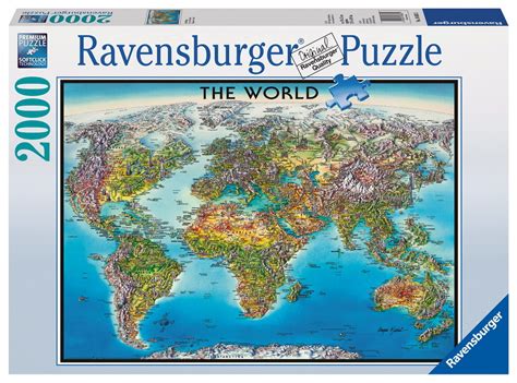 Ravensburger World Map Puzzle 2000 Pieces