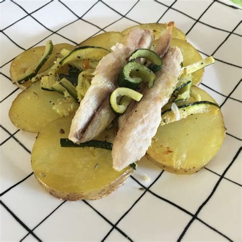 Lavate gli sgombri dopo averli puliti e adagiateli, dalla parte della pelle, sulla placca del forno ricoperta con un foglio di carta forno. Filetti di sgombro con verdure al forno - lastefyincucina