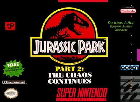 As a sequel, the lost world does just fine. Jurassic Park 2 SNES Super Nintendo