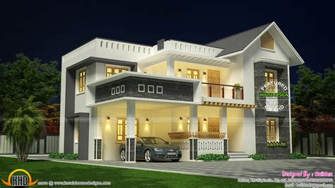 2223 Square Feet Modern 4 Bhk House Kerala Home Design And Floor