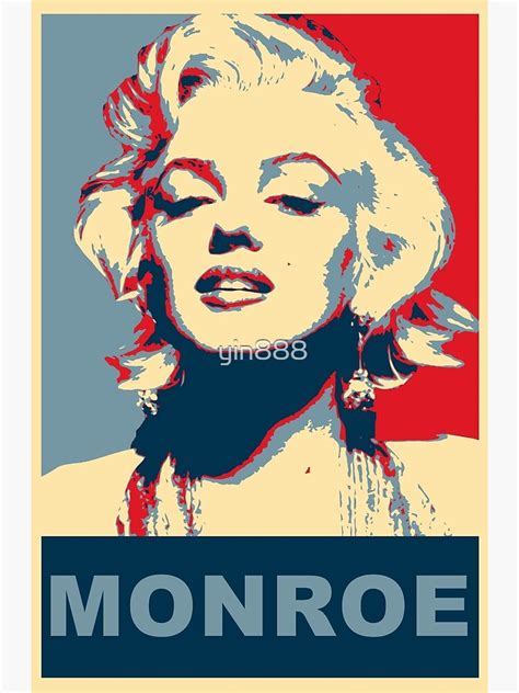 Marilyn Monroe Pop Art Campaign Poster For Sale By Yin888 Redbubble