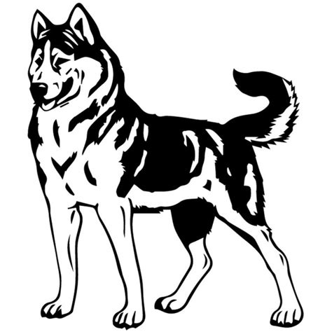 Siberian Husky Dog Wall Sticker