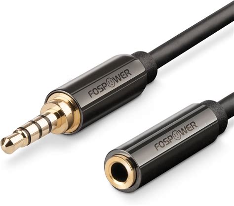 Fospower Câble Dextension Audio 10 Centimètres 35mm Trrs à 4