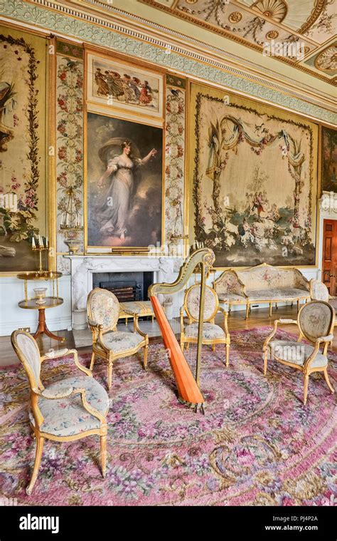 Scotland Argyll Inveraray Castle The Tapestry Drawing Room Stock