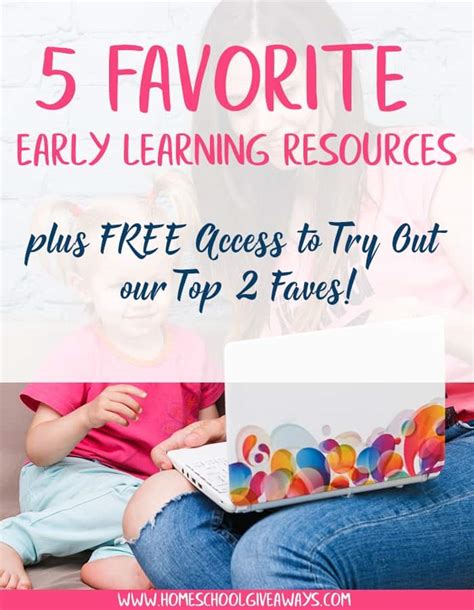 5 Favorite Early Learning Resources Plus Free Access To Try Out Our Top