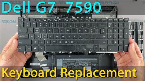 Dell G7 7590 Keyboard Replacement Youtube