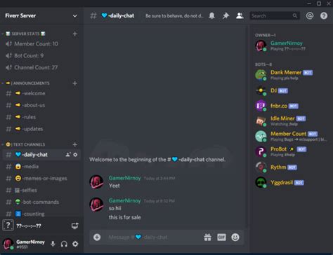 Really Good Discord Server Made In 1 Day By Gamernirnoy Fiverr
