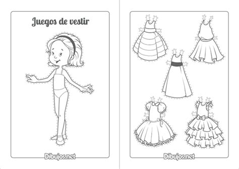 39 muñeca para vestir y colorear - Para Colorear