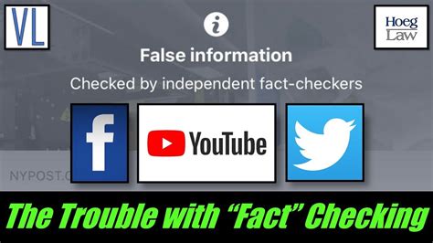 Who Fact Checks The Fact Checkers Facebook Youtube Twitter Vl207