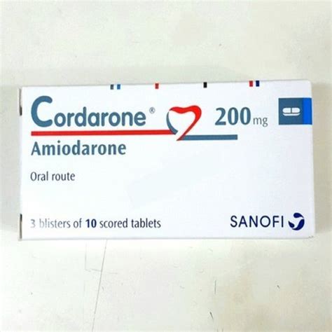 Cordarone Oral Route Amiodarone Hcl Tablet Suitable For Teenagers At