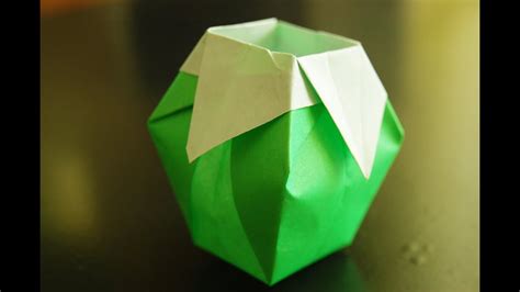 how to make paper vase origami - YouTube