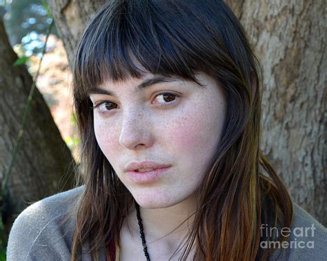 Brown Haired And Freckle Faced Natural Beauty Model Xiv Photograph By