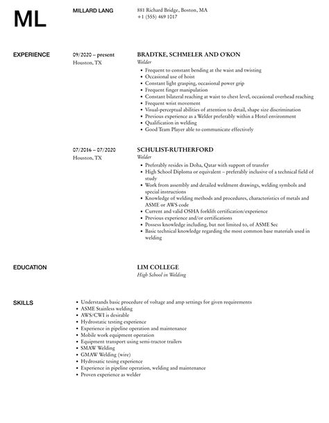 welding jobs in houston no experience - Clarinda Flanagan