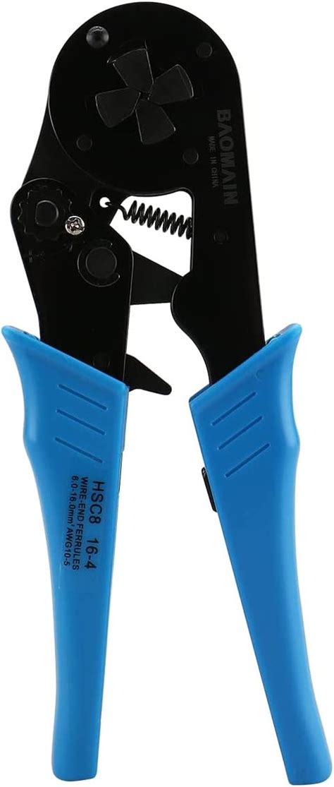 Baomain Crimper Plier HSC8 16 4 Mini Self Adjustable Crimping Tools Use