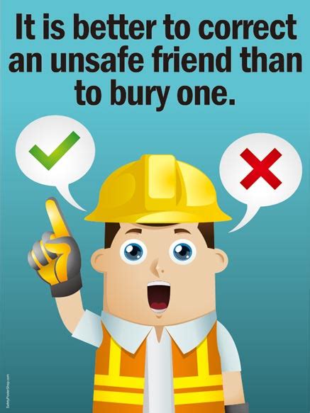 Correct An Unsafe Friend Safety Poster Shop