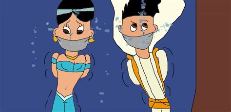 Aladdin And Jasmine Tied Up In The Water Cover By Mattjohn1992 On Deviantart