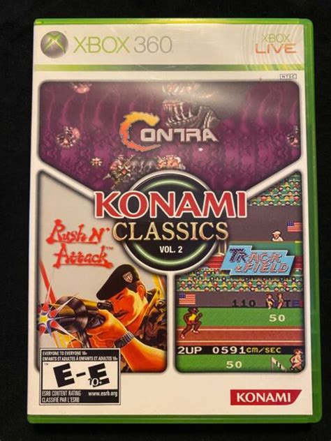 Konami Classics Vol 2 Microsoft Xbox 360 Rare Near Mint Complete