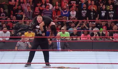 Brock Lesnar Destroys Seth Rollins On Wwe Raw