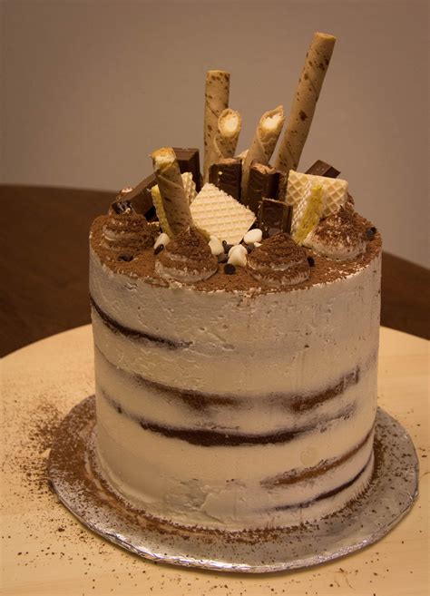 Tiramisu Cake Vanilla Cake Soaked With Espresso Rum Syrup Filled With Mascarpone Custard