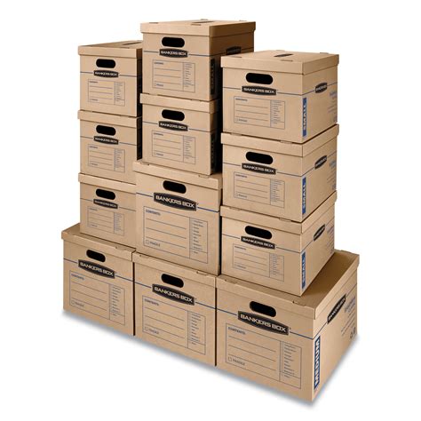 Bankers Box Smoothmove Classic Moving And Storage Boxes Assorted Sizes