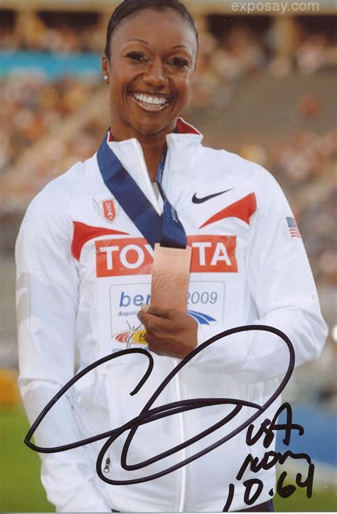 Kelocks Autogramme Carmelita Jeter USA Leichtathletik Autogramm Foto