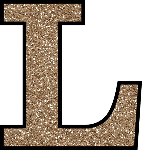 Position of l in english . Free Glitter Alphabet To Download and Print
