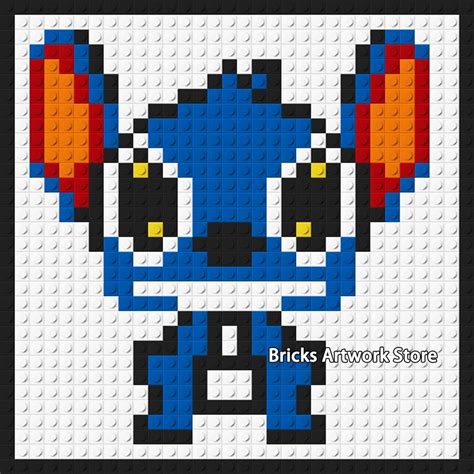 Pixel Art Disney Stitch Skolka Skubin