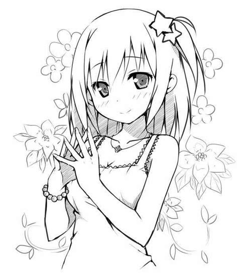 Cute Girl Coloring Pages Pinterest Drawings