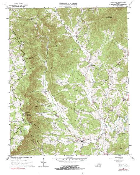 callaway topographic map 1 24 000 scale virginia