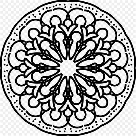 Gambar Elemen Vektor Mandala Dekorasi Ornamen Bulat Elemen Mandala