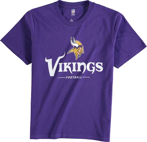 Nfl Pro Line Minnesota Vikings Youth Purple Team Lockup T Shirt