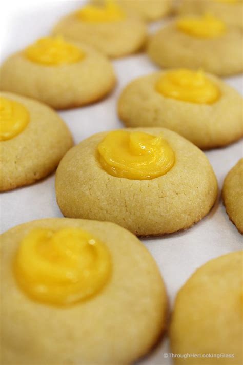 Lemon Curd Easy Thumbprint Cookie Recipe Through Her Looking Glass