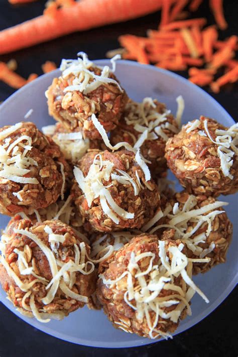 Here are the best of carrot recipes for you start cooking! Carrot Cake Energy Bites - vegan, gluten-free, no-bake ...