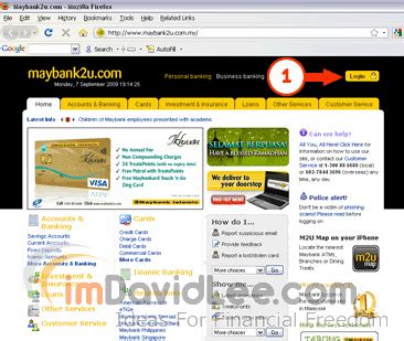 Once in, on the main menu on the top right corner, click on 'pay & transfer'. Malaysia Financial Blogger | Ideas For Financial Freedom ...