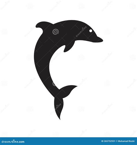 海豚黑色侧面影像设计矢量图 跳跃海豚图标 向量例证 插画 包括有 设计 屏蔽 查出 图标 本质 265752931